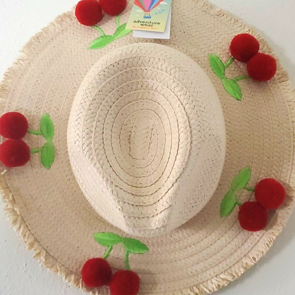 🆕️ Copper Key Girls Straw Hat Cherry - Picture 3 of 6